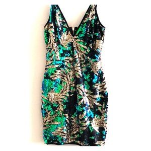 Beautiful green gold and black  dress